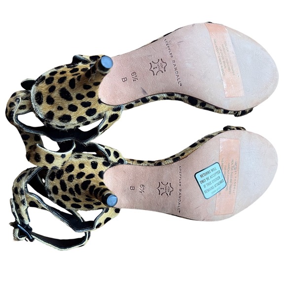 Loeffler Randall Reina Cheetah Ponyhair Heels Size 6.5 - Picture 8 of 10